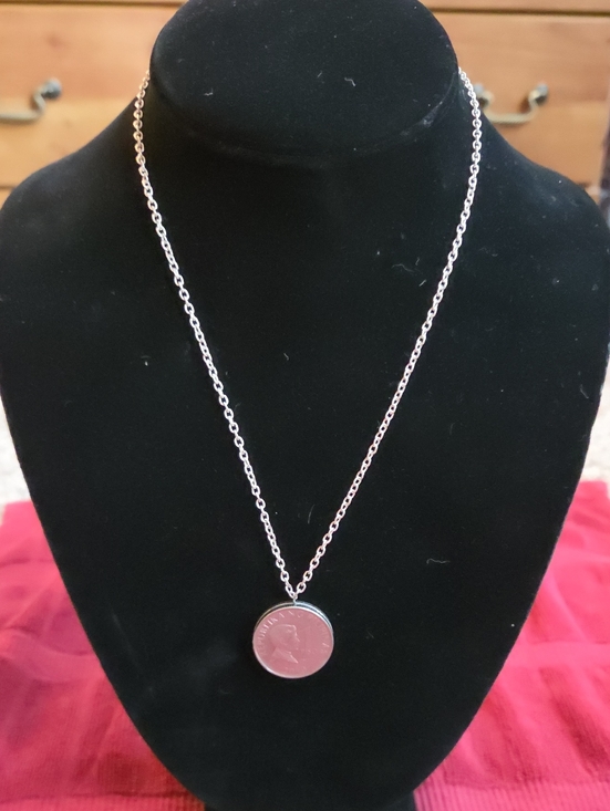 Jewelry - Coin Necklace - Philippines 1 Piso - 26 in. Chain